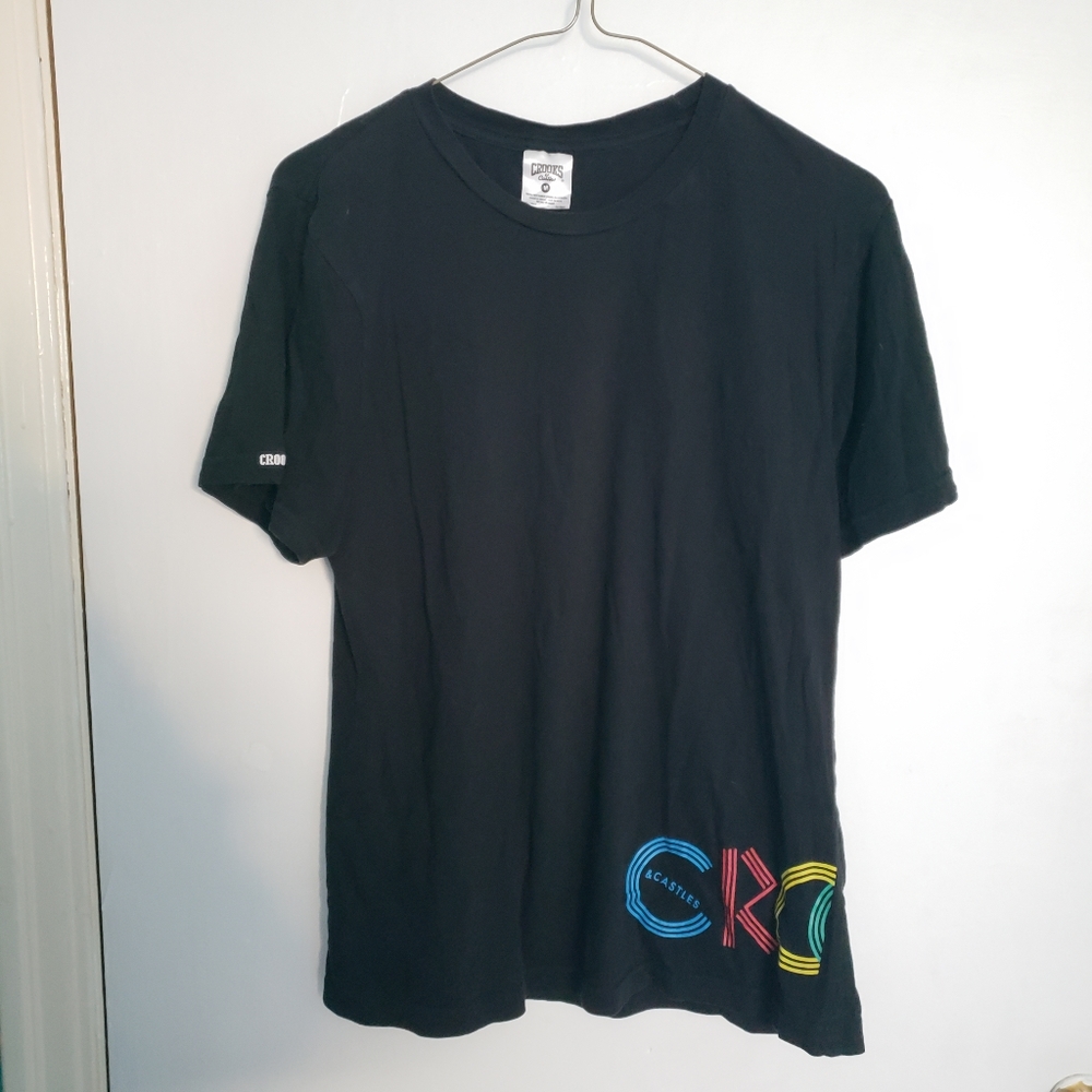 🎁FREE🎁 CROOKS & Castles T-shirt - size M, black